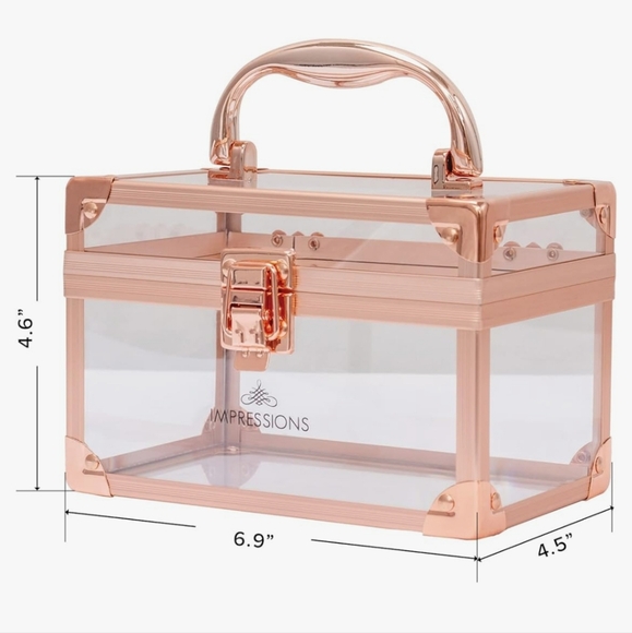 NEW Impressions Vanity Makeup Train Travel Case - Picture 3 of 10